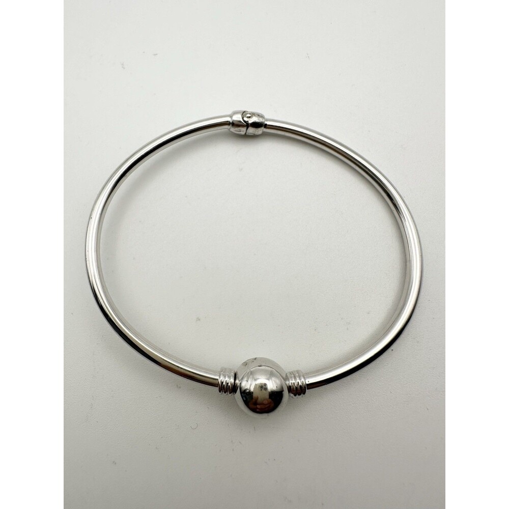925 Italy Sterling Silver Bangle Bracelet 7.25”